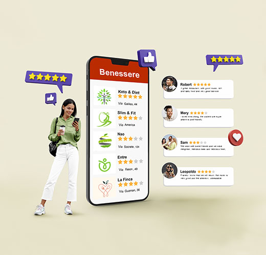 Aumento recensioni Google per professionisti del benessere